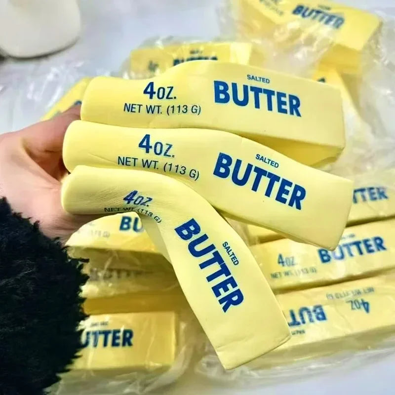 Cute Butter Stick Squishy Squeeze Fidget Toy Slow Rising Soft Sensory Stress Emotion Relief Hand Calm Toy Anti-Stress Plaything