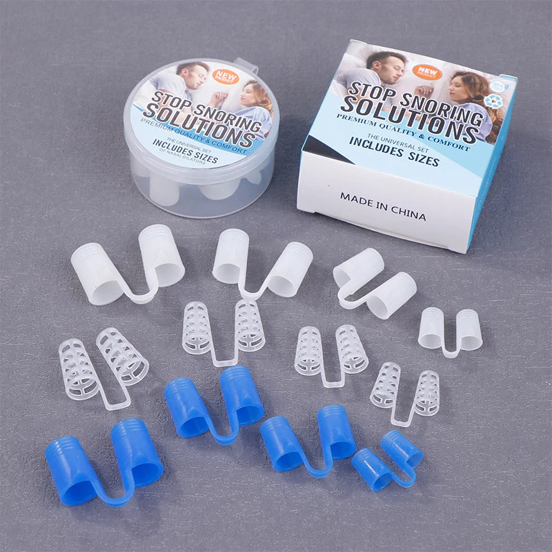 【AD】4/8Pcs Silicone Anti Snore Nasal Dilators Apnea Professional Sleeping Aid Snoring Nose Clip Nose Breathing Apparatus Devices