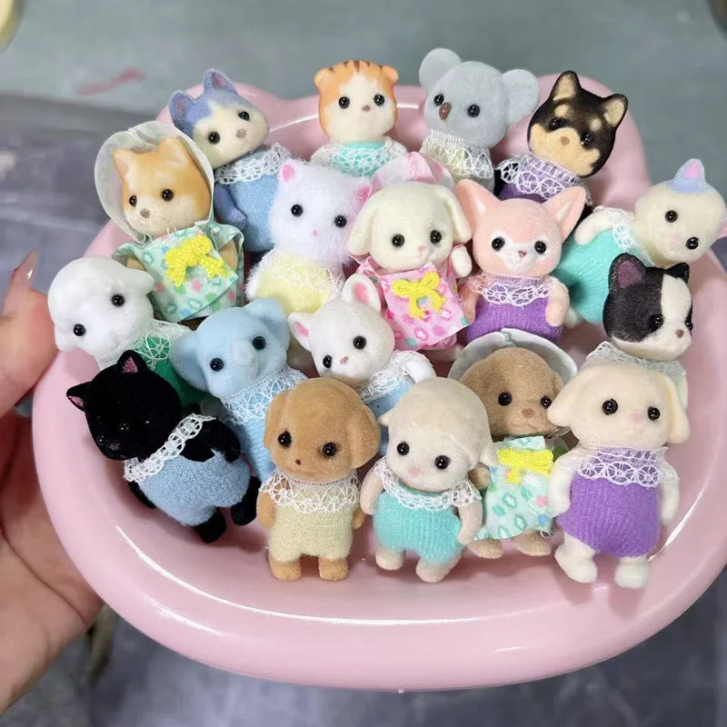 Senbeier Family Photo Series Movable Toys, Dolls, Animal Dolls, Mini Ornaments, House Play Toys