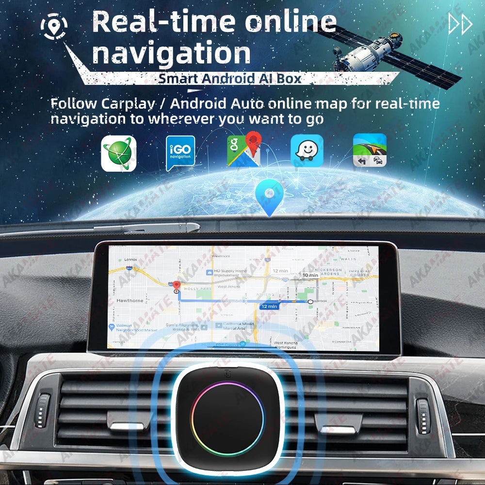 For BMW ID6 ID7 ID8 ID9 Wireless CarPlay AI Box for Wireless CarPlay Android Auto Intelligent Android 13 System 4+64GB 8+256GB