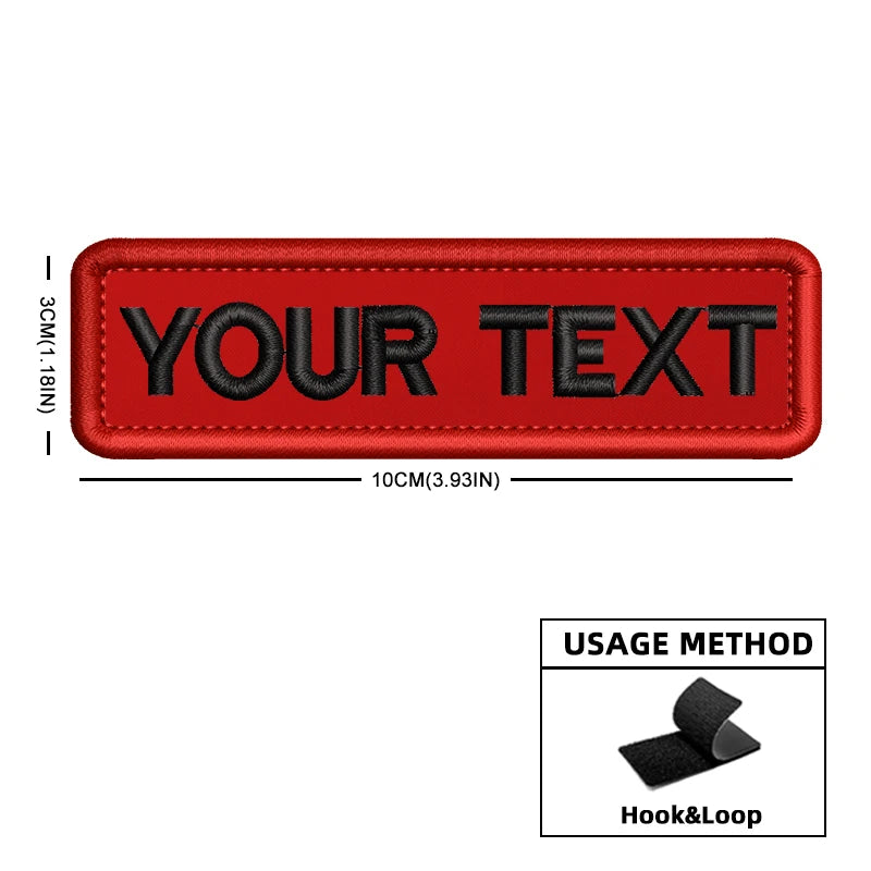 Custom Name Patch Color Matches Personalized Patches Embroidered Military Tactical Badge Stripes Emblems for Backpack Jacket