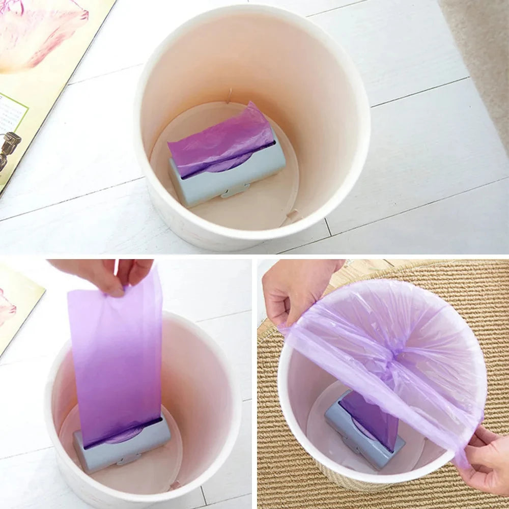 Trash Bags Storage Box Garbage Bag Dispenser for Kitchen Bathroom Wall Mounted Grocery Bag Holder Kitchen Plastic Bags Container