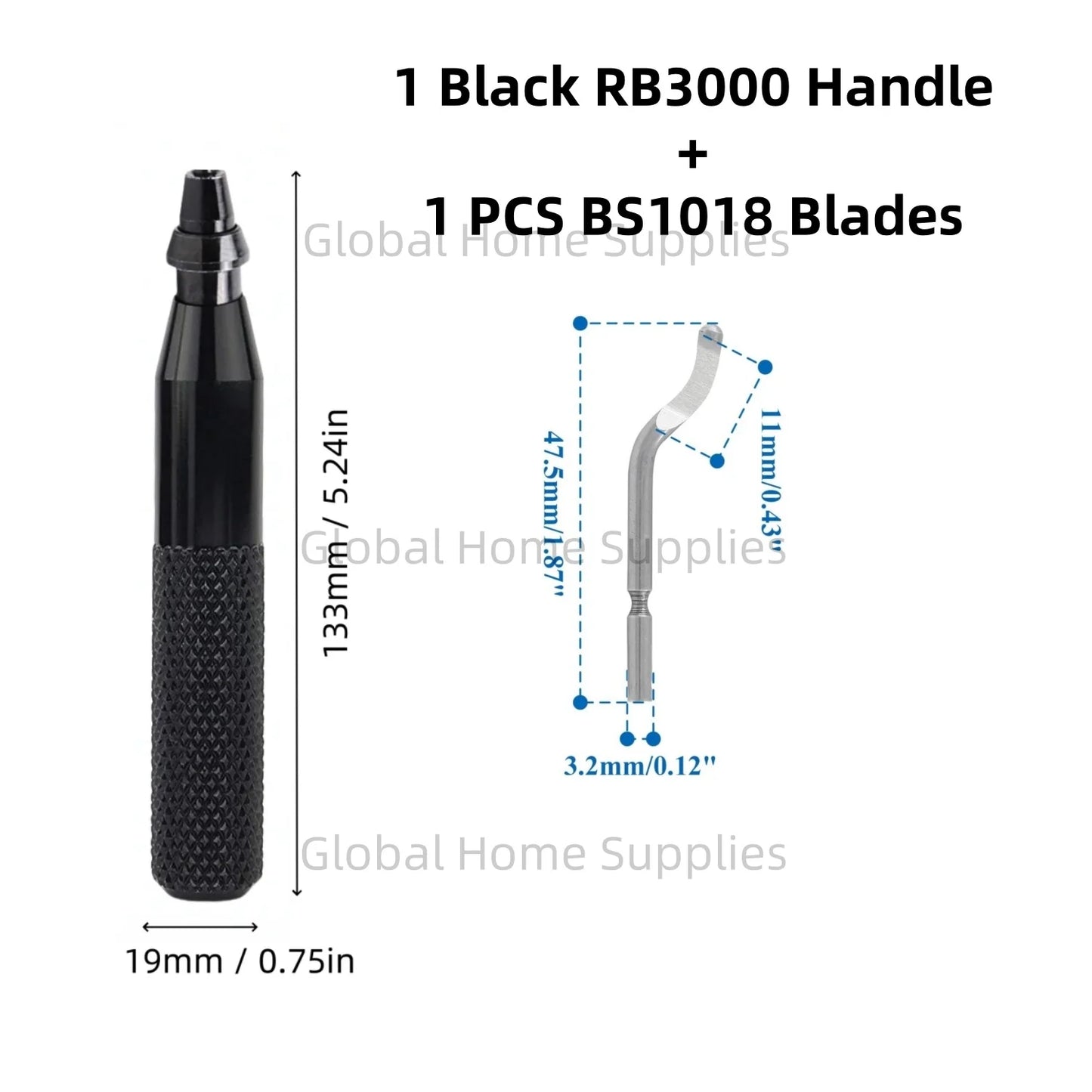 Deburring Tool RB3000 with 1 or 11 High Speed Steel Swivel Blades BS1010 BS1018 BK3010 BS3010 360 Degree Rotary Head Burr Remove