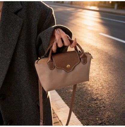 Retro Casual Fashion Ladies Shoulder Bag Stylish Trendy Crossbody Bag Quality Small Square Bag Urban Minimalist Style Polyest...