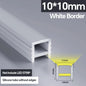 1M-10M LED Neon Rope Tube Soft Silicone Diffuser Channel Black/White Flexible Ribbon Strip Light for Recessed Channel