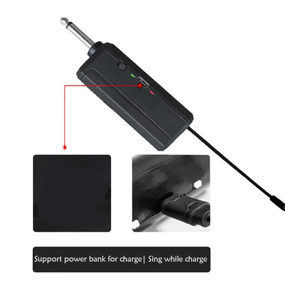 Wireless Lavalier Microphon Headset Mic with Transmitter Receiver LED Display Bodypack Transmitter for Teaching Live Performance
