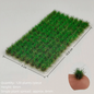 120PCS Multicolor Grass Tufts 8mm Height Self-Adhesive Miniature Flower Grass Model DIY Accessories Sand Table Layout