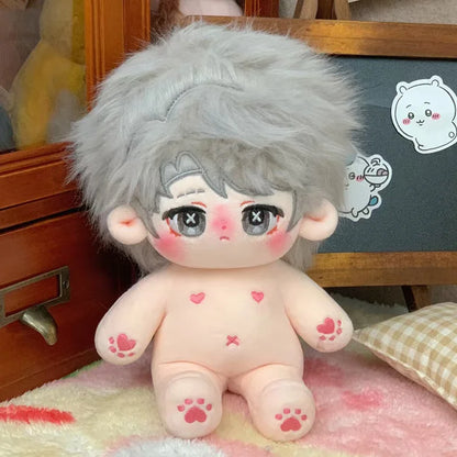 20cm Kawaii Plush Cotton Doll Idol Stuffed Super Star Figure Dolls Twelve Constellations Doll Can Change Clothes Gift