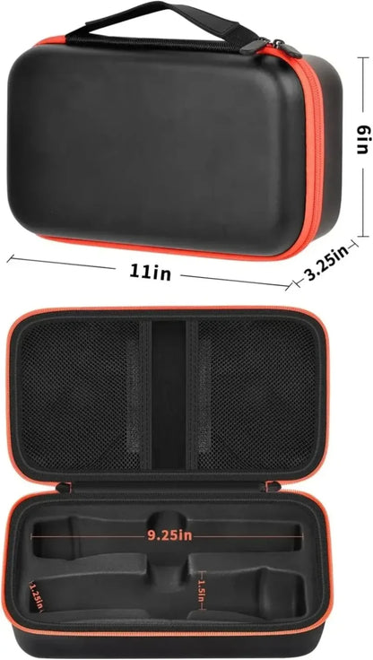Shockproof Wireless Microphone Case Adjustable Drop Proof Microphone Storage Bag Handheld Microphone Carrying Case Business Trip