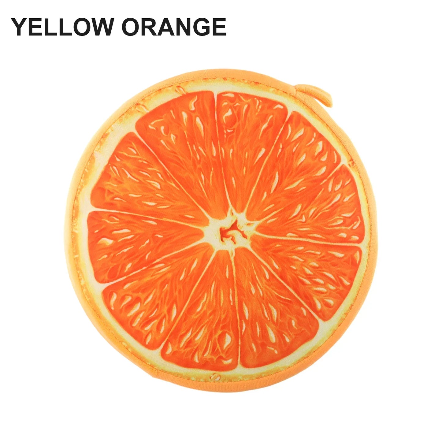 Cartoon Fruits Print Round Bar Chair Cushion Cover Anti-Slip Seat Cushion Slipcover Soft Stool Cushion Covers For Living Dining