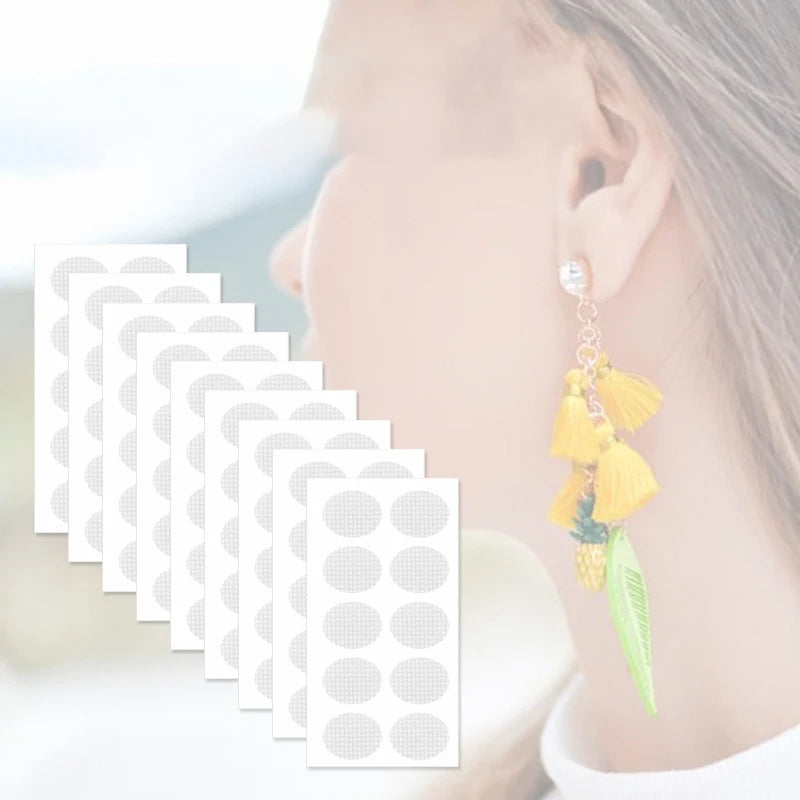 New-100Pcs Clear Invisible Earlobes Protective Stickers For Stretched Ear Lobes And Relieve Strain From Heavy Earrings