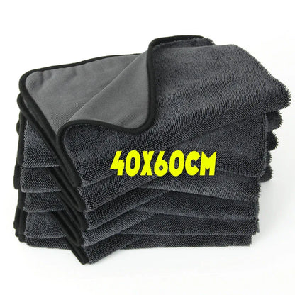 Car Wash Towel 1200GSM Double Sided Towel Car Detailing Twisted Braid Cloth Super Absorbent Rag for Car Home Washing Accessories