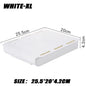 White SelfAdhesive Storage Drawer Box Makeup Pencil Tray Desk Hidden Under Desk Stand Self-adhesive Under-drawer Storage Box YH