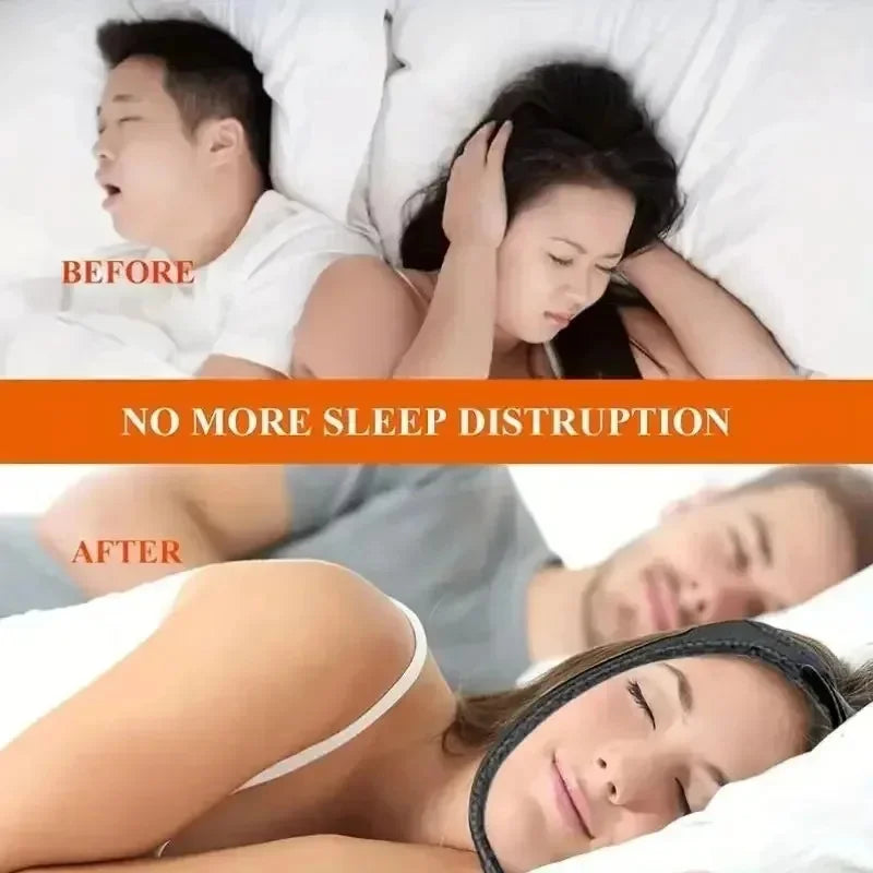 Anti Snoring Chin Strap Sleep Band, Mouth Breathing Corrector Reduce Snoring for Open Mouth Sleepers