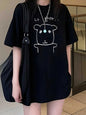 Women'S Round Neck T-Shirt Short Sleeve Japanese And Korean Style Cartoon Puppy Fashion Harajuku Kawaii T-shirt Y2K Clothing