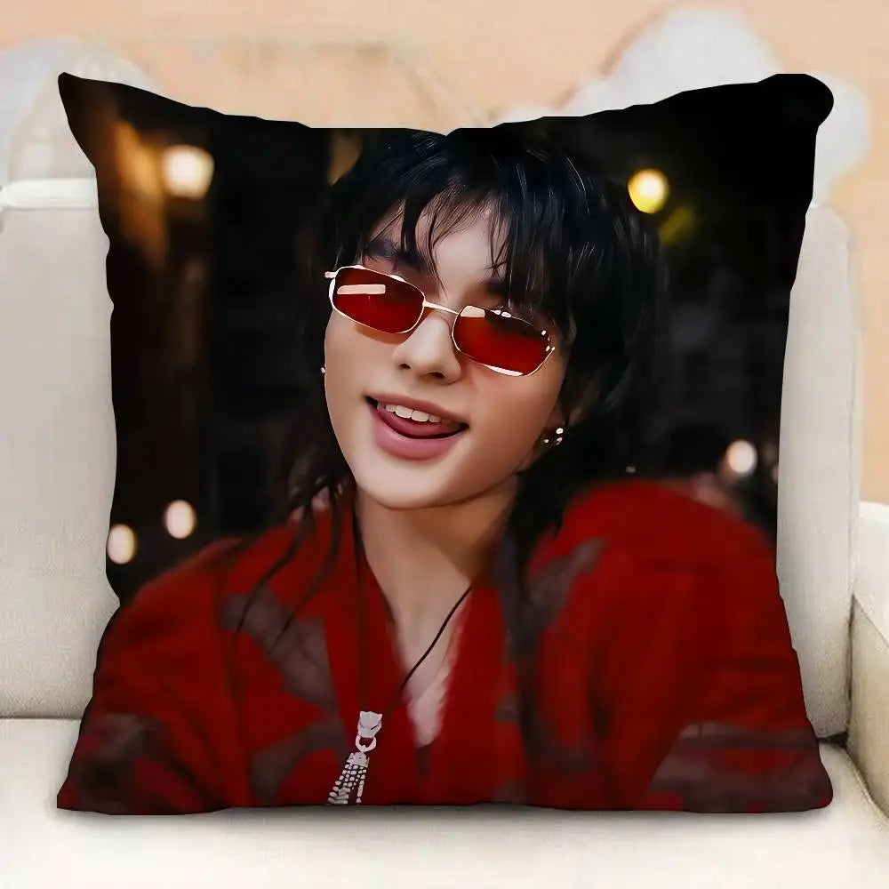 Korean Idol H-Hwang-H-Hyunjin-s Pillow Case Pillowcases Home Decor Living Room Decor Cushion Covers