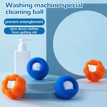 1/5/10PCS Laundry Ball Kit Reusable Washing Machine Hair Remover Ball Cleaning Lint Fuzz Pet Hairs Clothes Household Product