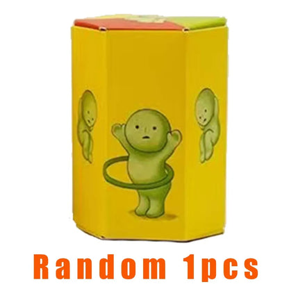 Gift A Multiple Series Noctilucent Green Doll Blind Mystery Box Action Figures Decoration Desktop Model Toy For Surprise