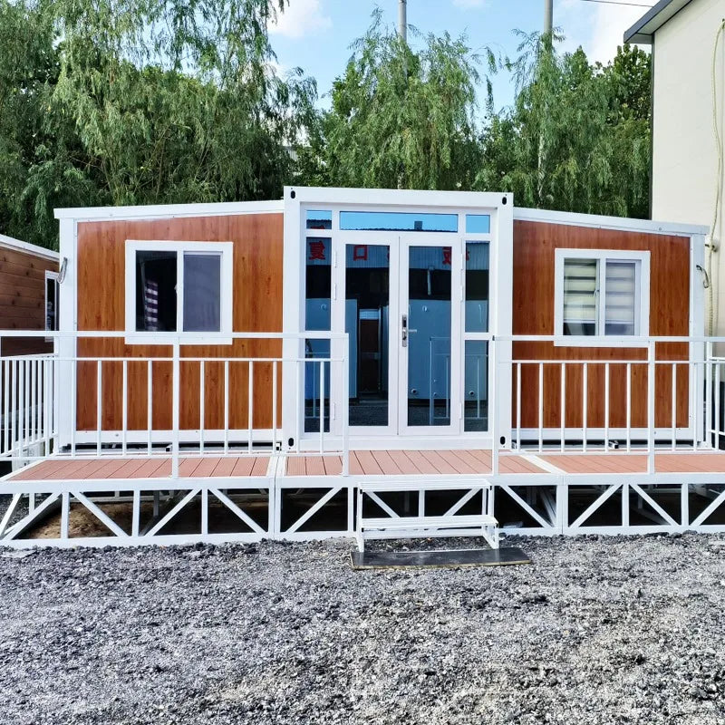 Customize Foldable Modular Expandable Container House 20ft 2 Bedrooms Bathroom Terrace with Roof Foldable House Collapsible Home