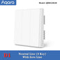 Aqara Smart Wall Switch D1 ZigBee Light Switch Button Smart Home Remote Control Fire Wire With /NO Neutral For Mi Home Homekit