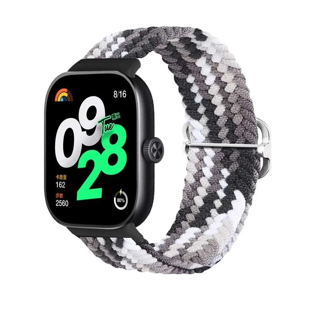 do paska Redmi Watch 4 Akcesoria Regulowany sportowy elastyczny nylonowy pleciony zamienny pasek correa bransoletka Miband 8 pro band