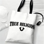 True Religion Storage Bags Lightweight Eco Friendly Fashionable Multi Purpose Large Capacity Canvas Shoulder Tote