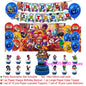 Brawl Stars Happy Birthday Party Supplies Set Cartoon Game Theme Tableware, Paper Plates & Backdrop Decorations for Celebrations