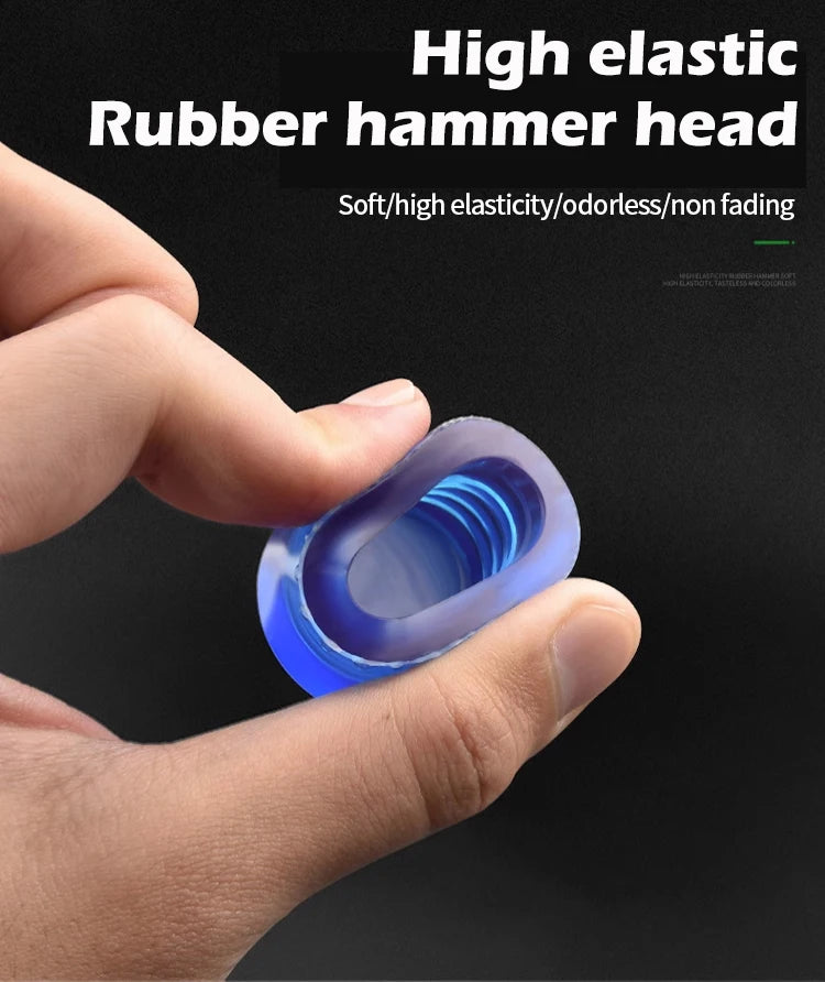 25-45mm Double-sided Rubber Mounting Hammer Detachable Hammerhead for Tile Flooring Door Window Crafts Jewelry Camping Hand Tool