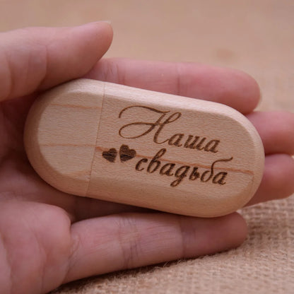 Creative Bamboo and Maple Wood Customize Logo Walnut Pendrive with Key Chain Usb Flash Drive 4GB 8GB 16G 32GB Usb Stick 2.0 Gift