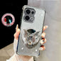Glitter Mirror Butterfly Bracket Magnetic Holder Case for vivo V50 Lite vivo V50 V60 V40 V30 Lite V30 Pro Shockproof Clear Cover