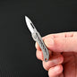 Titanium alloy folding mini knife, portable hanging keychain, unboxing, express delivery knife, household all-in-one knife