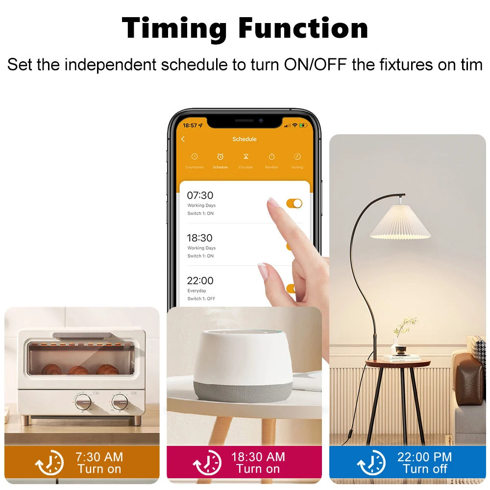 20A 16A UK Plug TUYA WIFI Smart Socket With Power Monitor Voice Control Timing Home Power Socket Works with Alexa Google Home