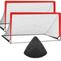 Soccer Goals for Backyard Set 2pcs Portable Training Football Net Indoor and Outdoor Children’s Football Match Door Frame