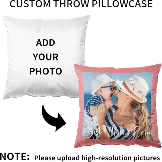 Customized Photo Pillowcase Personalized Pillow Cover with Photo Custom Love Keepsake Gifts
