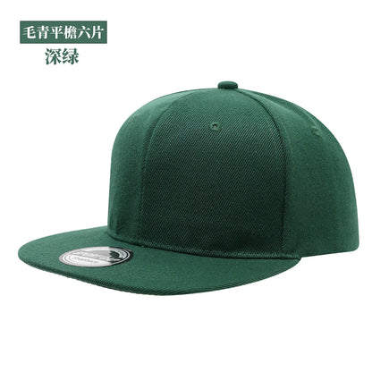Custom Logo Snapback Caps Men Hip Hop Male Bone Baseball Cap Unisex Solid Color Cotton Adjustable Rock Band Flat Hats Visor Hat