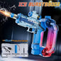 LED Lights Simulated Firing Electric Water Gun Children Large Capacity Automatic Water Blaster Toys for Kids Summer Outdoor Game
