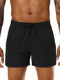 Men 2025 New  Summer Beach New Models Solid Color Fashion Leisure Comfortable Elastic Waist Double Pockets Cool Sports Shorts