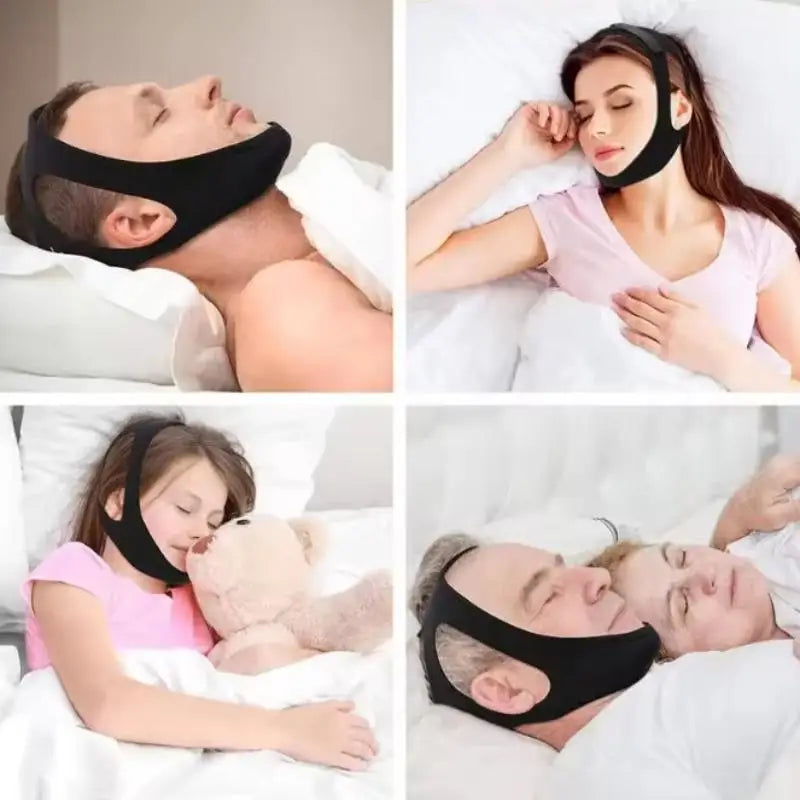 1Pcs Anti Apnea Jaw Solution Sleep Support Apnea Belt Neoprene Anti Snore Stop Snoring Chin Strap Belt Adjustable SleepCare Tool