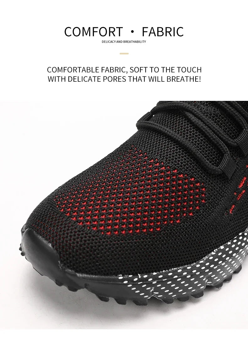 YRZL Running Shoes Men Comfortable Lightweight Grey Walking Sneakers Breathable Air Mesh Non Slip Casual Tennis Shoes for Men