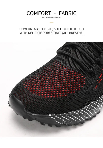 YRZL Running Shoes Men Comfortable Lightweight Grey Walking Sneakers Breathable Air Mesh Non Slip Casual Tennis Shoes for Men
