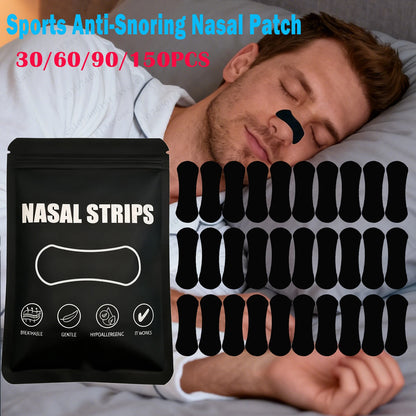 Sports Anti Snoring Nose Strips for Breathing Physical Expansion BreathableEnhanced  Nasal Patch Better Sleep Nasal Strips