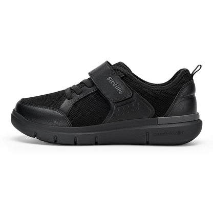 FitVille Wide Toe Box Diabetic Walking Shoes For Men Lightweight Non-Slip Breathable Casual Shoe For Swollen Feet Outdoor