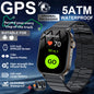 2026New Military Dual-band GPS Smart Watch Compass IP68K Waterproof Bluetooth Call Heart rate Sports Smart Watch For IOS Andriod