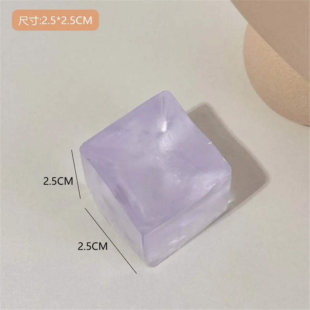 NEW Fidget Toy Mini Squishy Toys Mochi Ice Block Stress Ball Toy Kawaii Transparent Cube cat paw fish Stress Relief Squeeze Toy