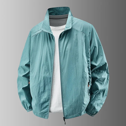 Sunscreen Jacket for Men Summer Thin Lightweight Breathable UV Protection Ice Silk Outdoor Fishing Hiking Sikn Coats