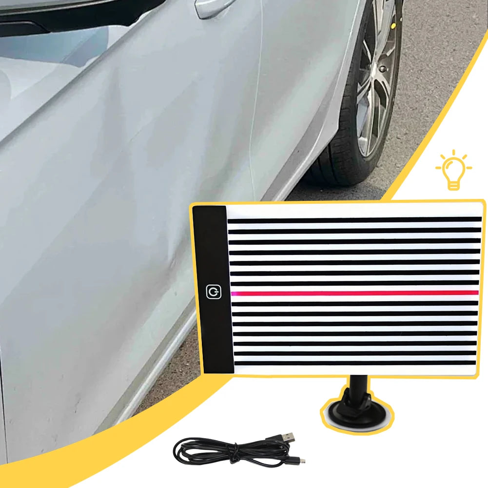 Dent Reflector LED Lamp Line Board Light Car Body Dent Detector Paintless Dent Removal Checker Line Board Light Dent Repair Tool