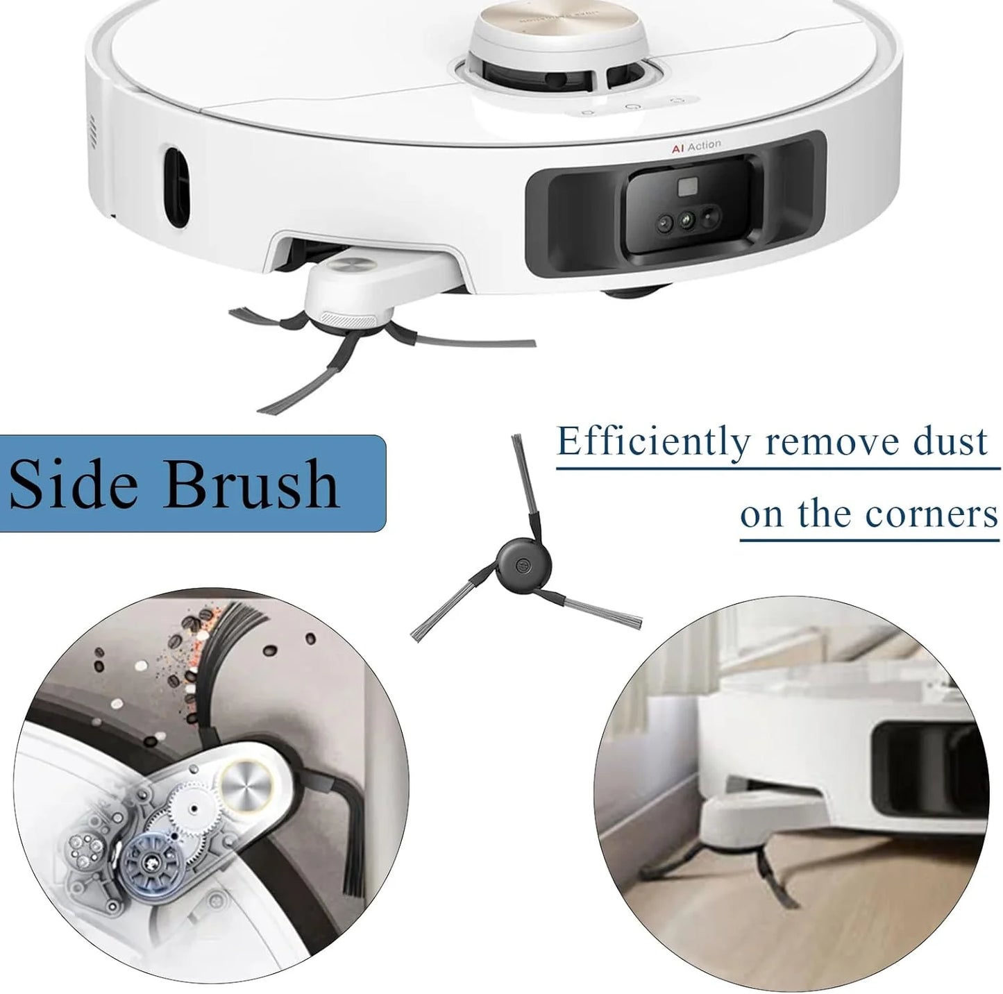 Dreame L40 Ultra / X40 Ultra Vacuum Cleaner Replacement Accessories Main Side Brush HEPA Filter Mop Cloths Dust Bag Spare Parts