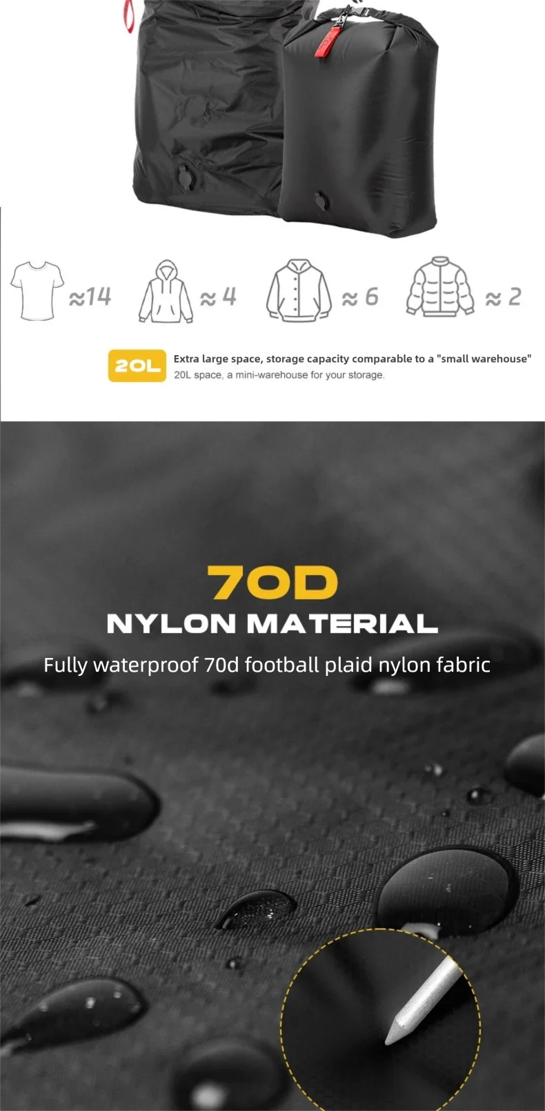 Vacuum Compression Storage Bag Portable Large Capacity Waterproof Luggage Bag Clothes Bag Dustproof Business Trip Travel