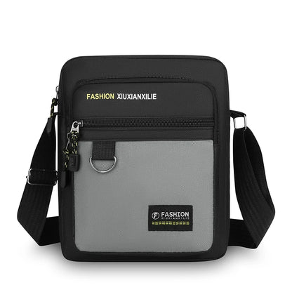 Men's Crossbody Bag Large Capacity MultiPocket Waterproof Oxford Casual Business Shoulder Sling Messenger for TravelDailyCommute