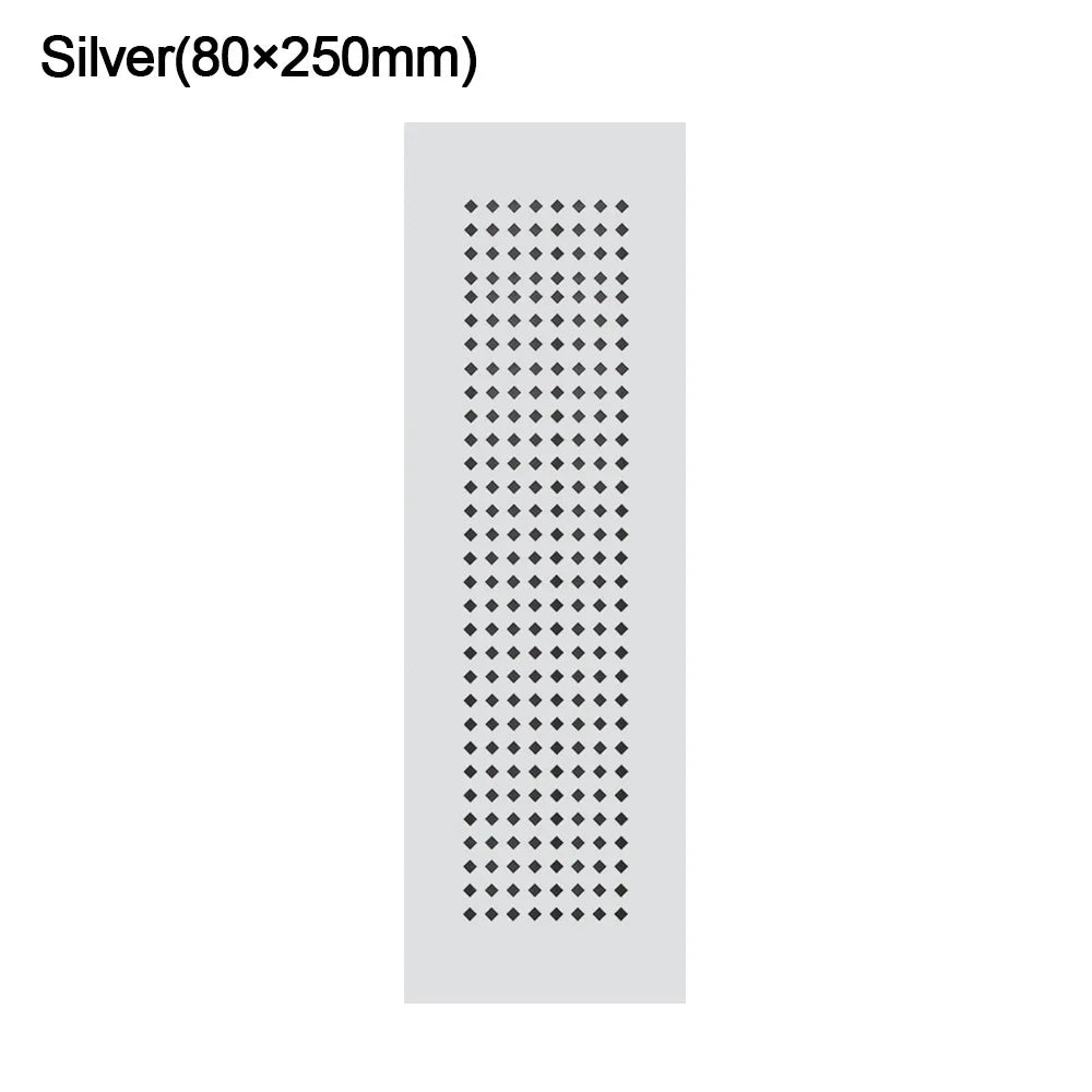 2pcs/set Aluminum Alloy Vents Cover Louver 50/80mm Wide Air Vent Decor Breathable Mesh Rectangle Ventilator Grille Cover